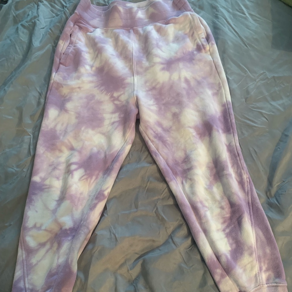 Purple and white multicolor  jogger